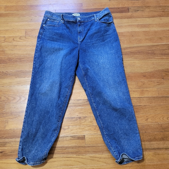 Lane Bryant Denim - Lane Bryant Blue Jeans High Rise Girlfriend Straight Size 22